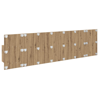 Hoofdbord Met Kast met lade 3 pcs Artisan Eiken Bewerkt hout