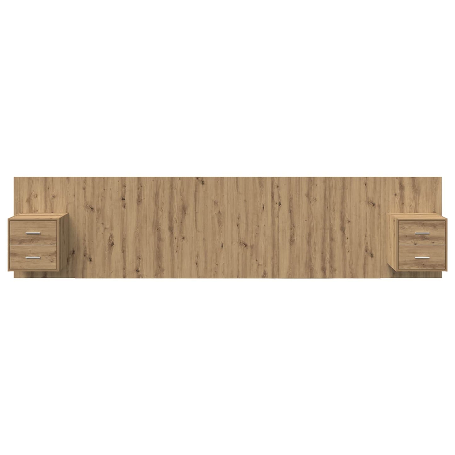 Hoofdbord Met Kast met lade 3 pcs Artisan Eiken Bewerkt hout