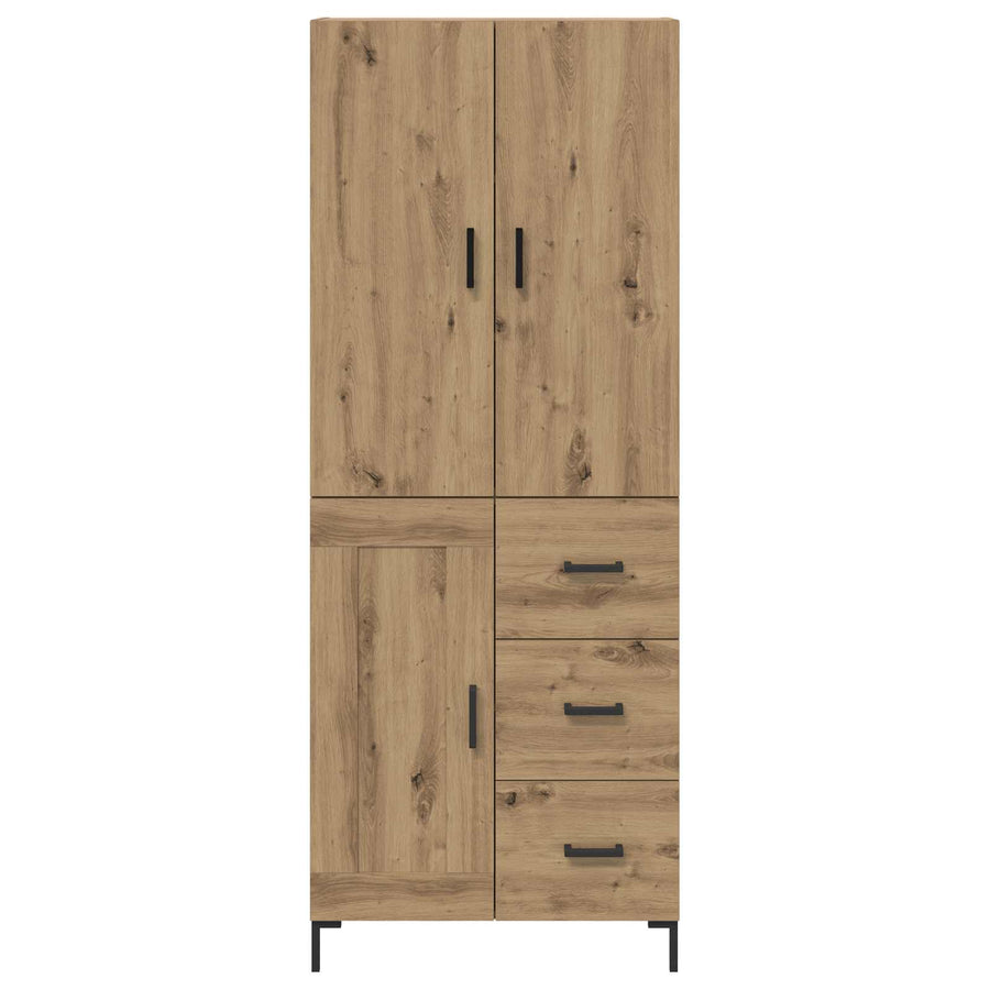 Highboard Artisan Eiken 69,5 x 34 x 180 cm Bewerkt hout