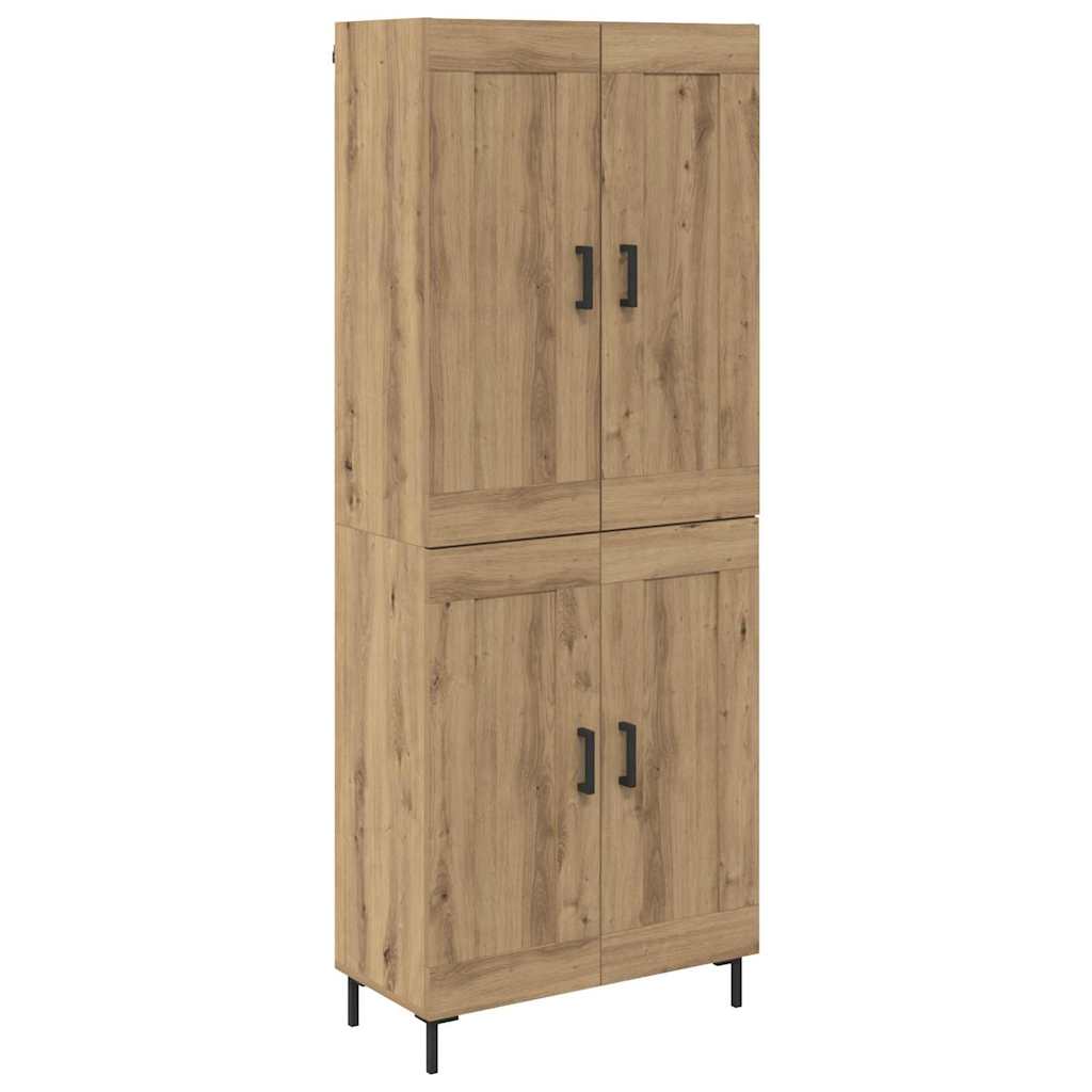 Hoge kast 2 pcs Artisan Eiken Bewerkt hout