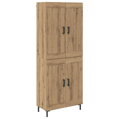 Hoge kast 2 pcs Artisan Eiken Bewerkt hout