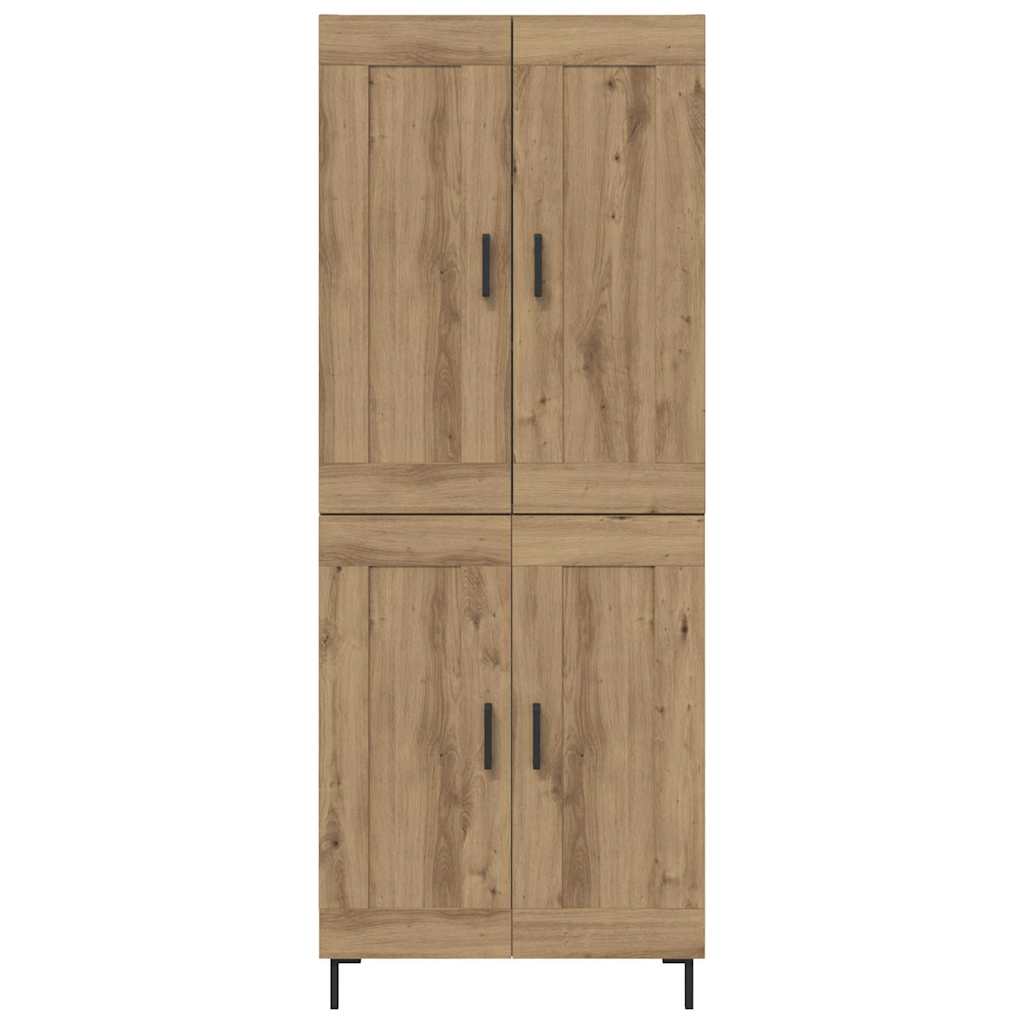 Hoge kast 2 pcs Artisan Eiken Bewerkt hout