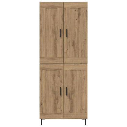 Hoge kast 2 pcs Artisan Eiken Bewerkt hout
