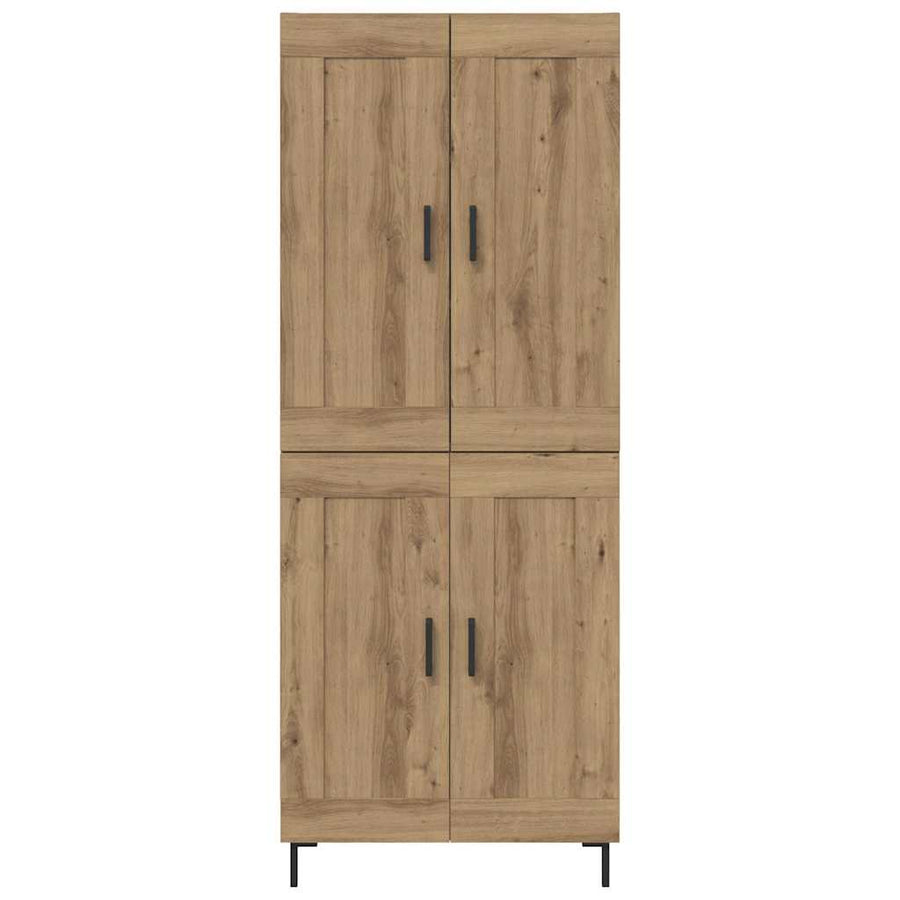 Hoge kast 2 pcs Artisan Eiken Bewerkt hout
