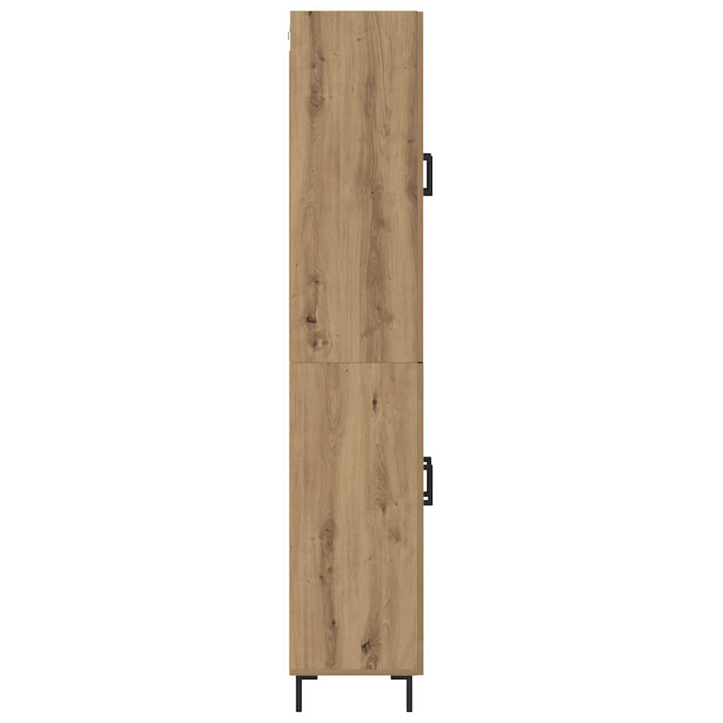 Hoge kast 2 pcs Artisan Eiken Bewerkt hout