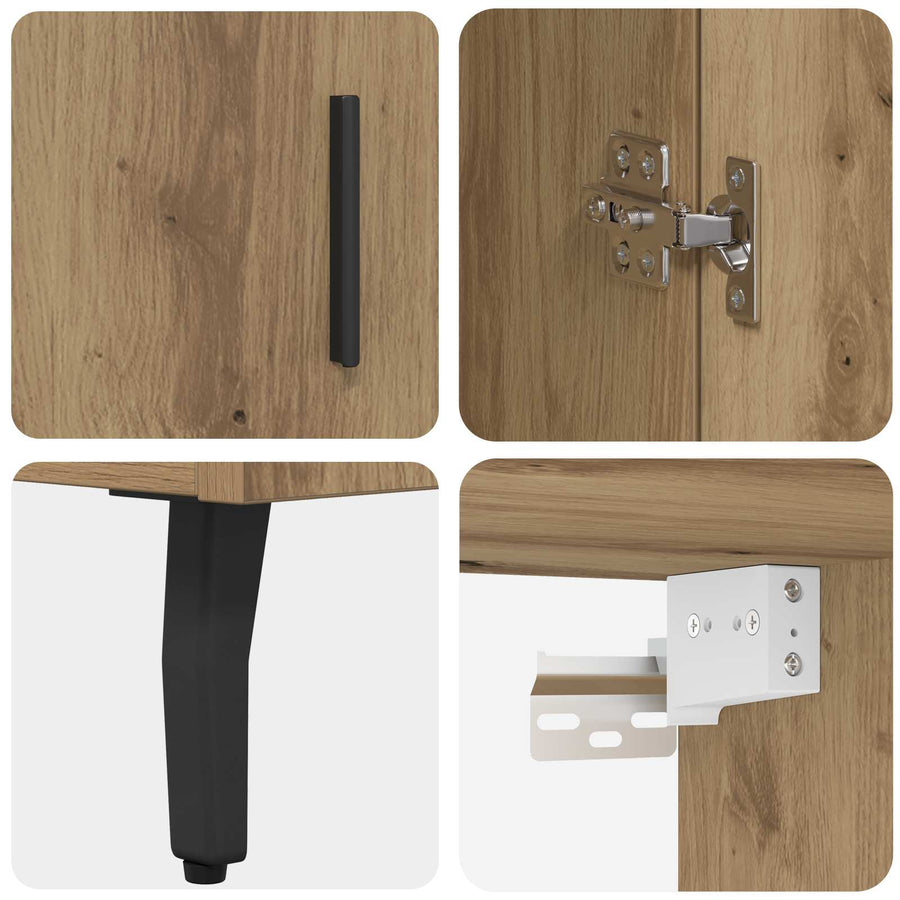 Hoge kast Artisan Eiken 69,5 x 34 x 180 cm