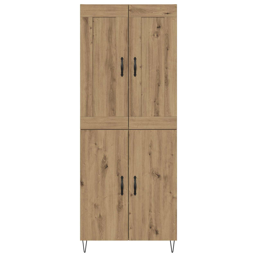 Hoge kast Artisan Eiken 69,5 x 34 x 180 cm Bewerkt hout