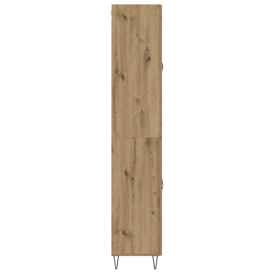 Hoge kast Artisan Eiken 69,5 x 34 x 180 cm Bewerkt hout