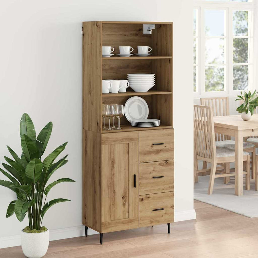 Hoge kast met lade Artisan Eiken 69,5 x 34 x 180 cm