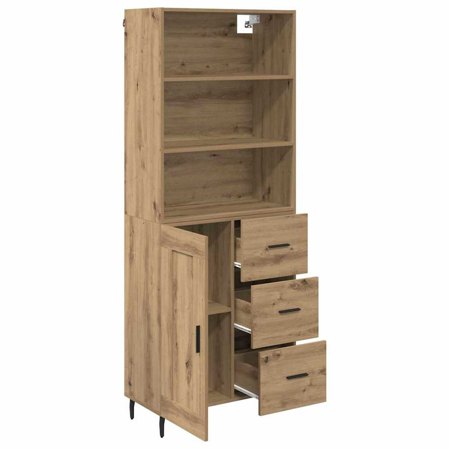 Hoge kast met lade Artisan Eiken 69,5 x 34 x 180 cm
