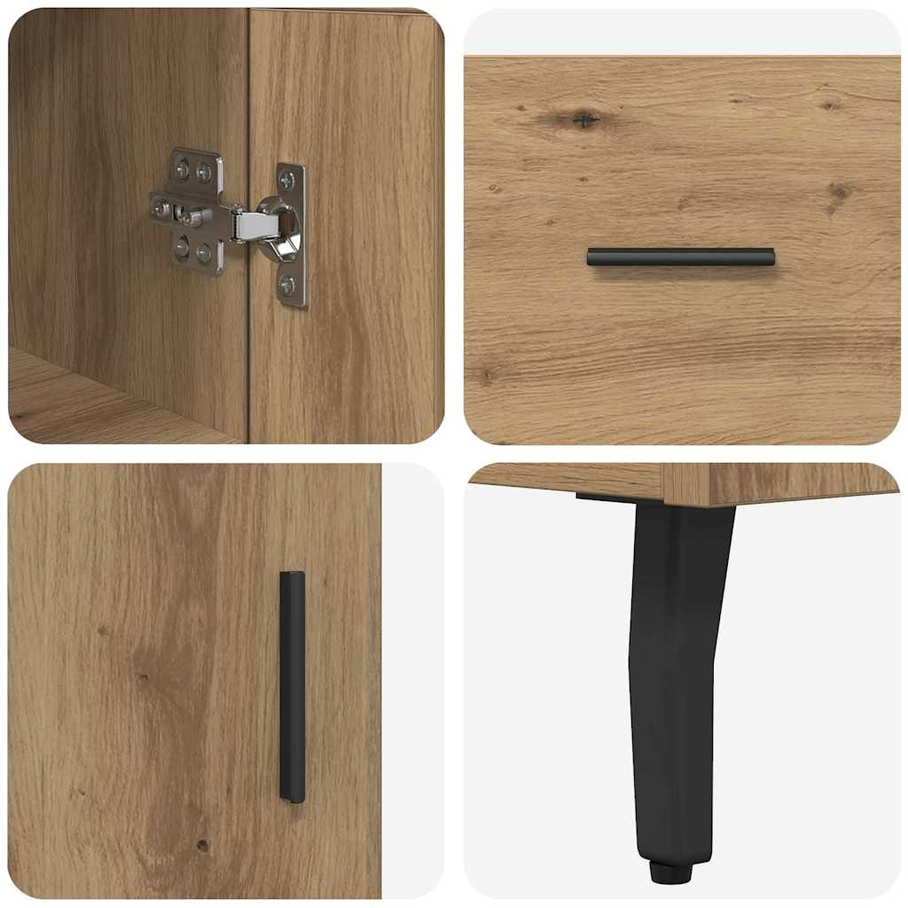 Highboard Artisan Eiken 34,5 x 34 x 180 cm Bewerkt hout