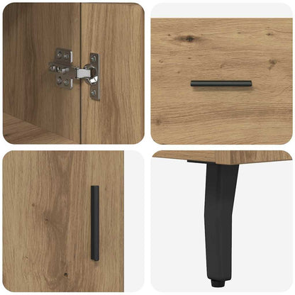 Highboard Artisan Eiken 34,5 x 34 x 180 cm Bewerkt hout