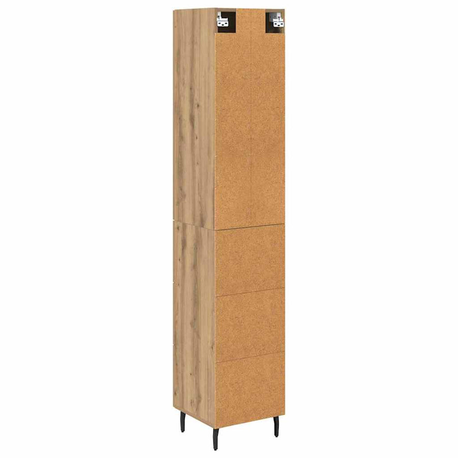 Highboard Artisan Eiken 34,5 x 34 x 180 cm Bewerkt hout