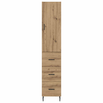 Highboard Artisan Eiken 34,5 x 34 x 180 cm Bewerkt hout