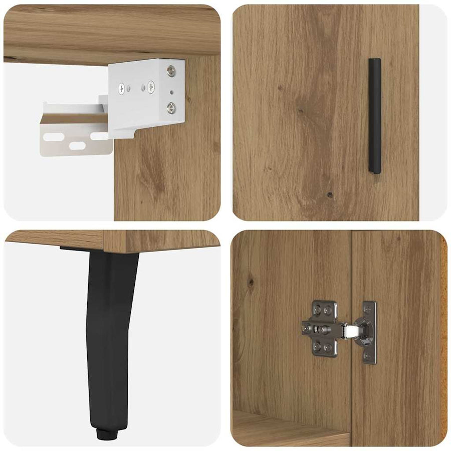 Hoge kast Artisan Eiken 69,5 x 34 x 180 cm