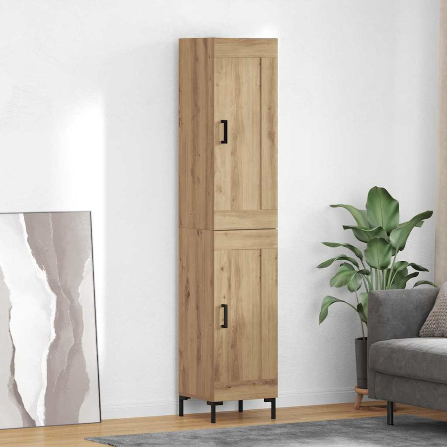 Highboard Artisan Eiken 34,5 x 34 x 180 cm Bewerkt hout