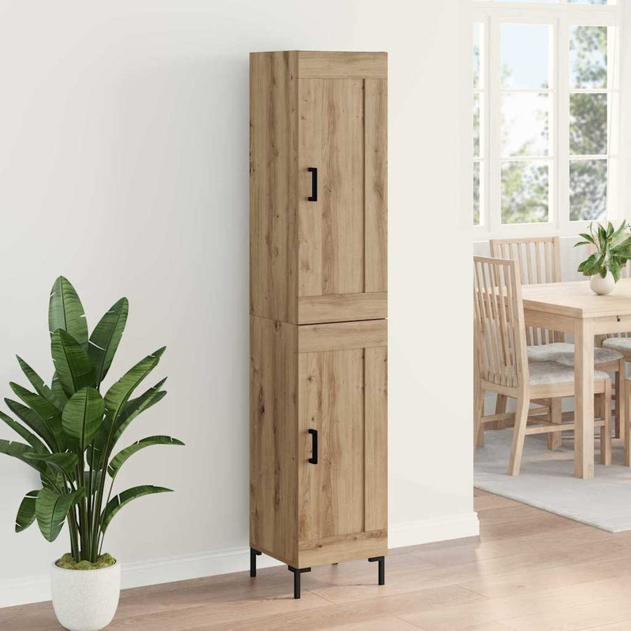 Highboard Artisan Eiken 34,5 x 34 x 180 cm Bewerkt hout