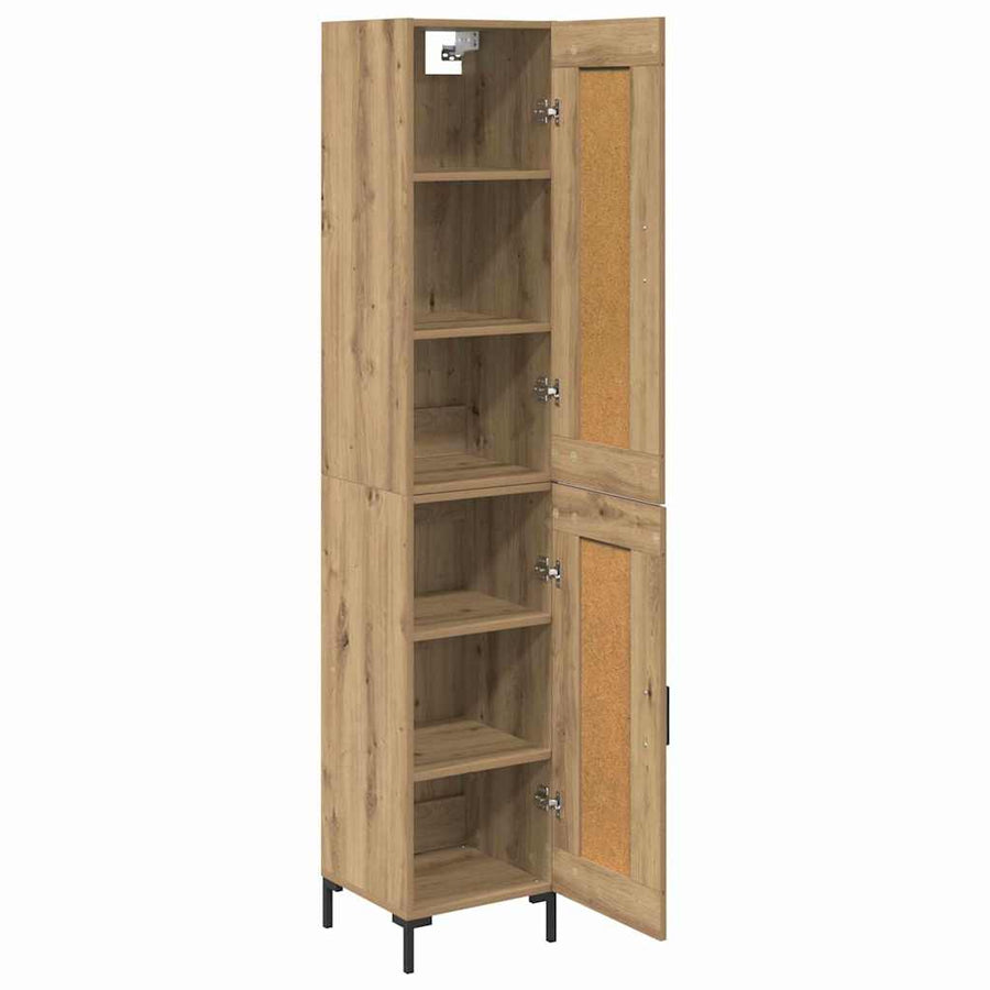 Highboard Artisan Eiken 34,5 x 34 x 180 cm Bewerkt hout