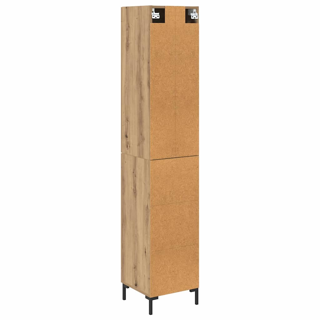 Highboard Artisan Eiken 34,5 x 34 x 180 cm Bewerkt hout