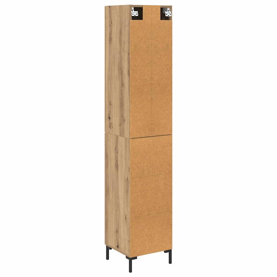 Highboard Artisan Eiken 34,5 x 34 x 180 cm Bewerkt hout