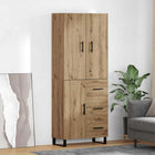 Tall Cabinet with Drawer 2 pcs Artisan Oak 69.5 x 34 x 180 cm