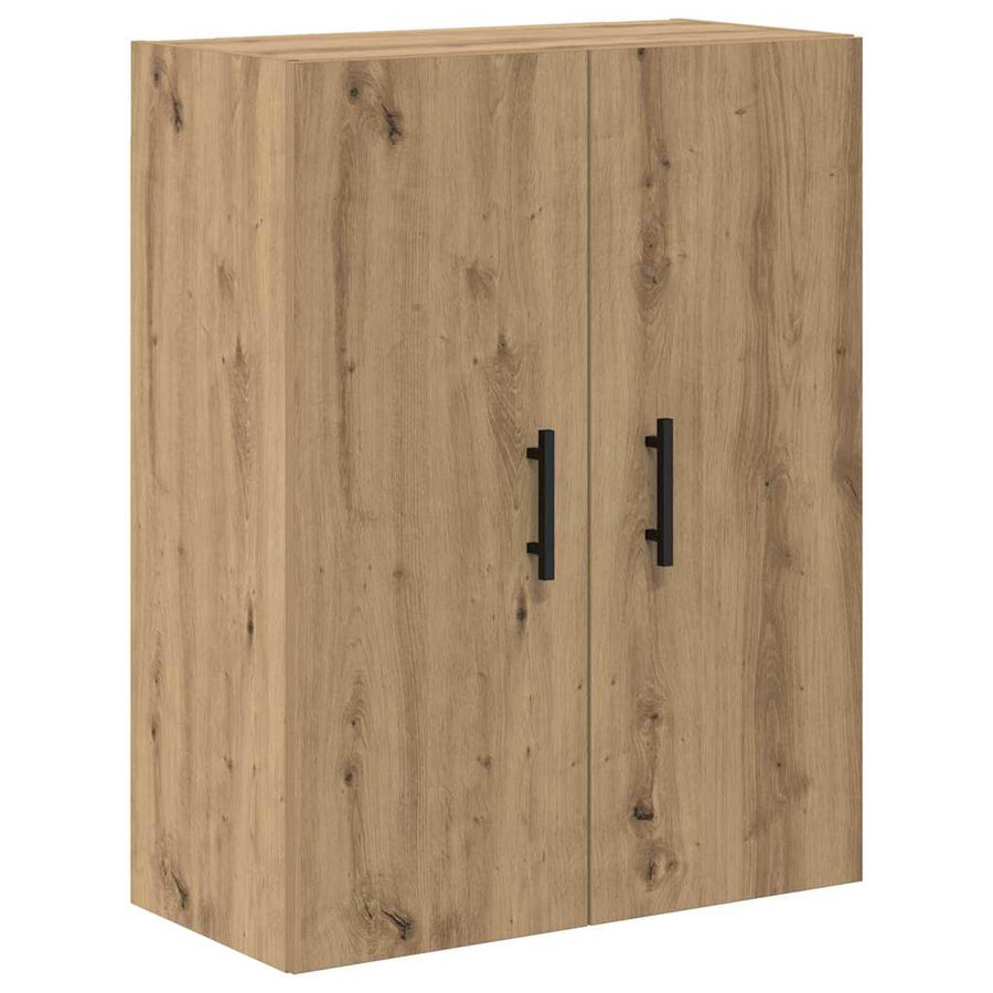Hoge kast met lade 2 pcs Artisan Eiken Geengineerd Hout en Glas