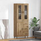 Tall cabinet with drawer 2 pcs Engineered wood Sonoma Oak