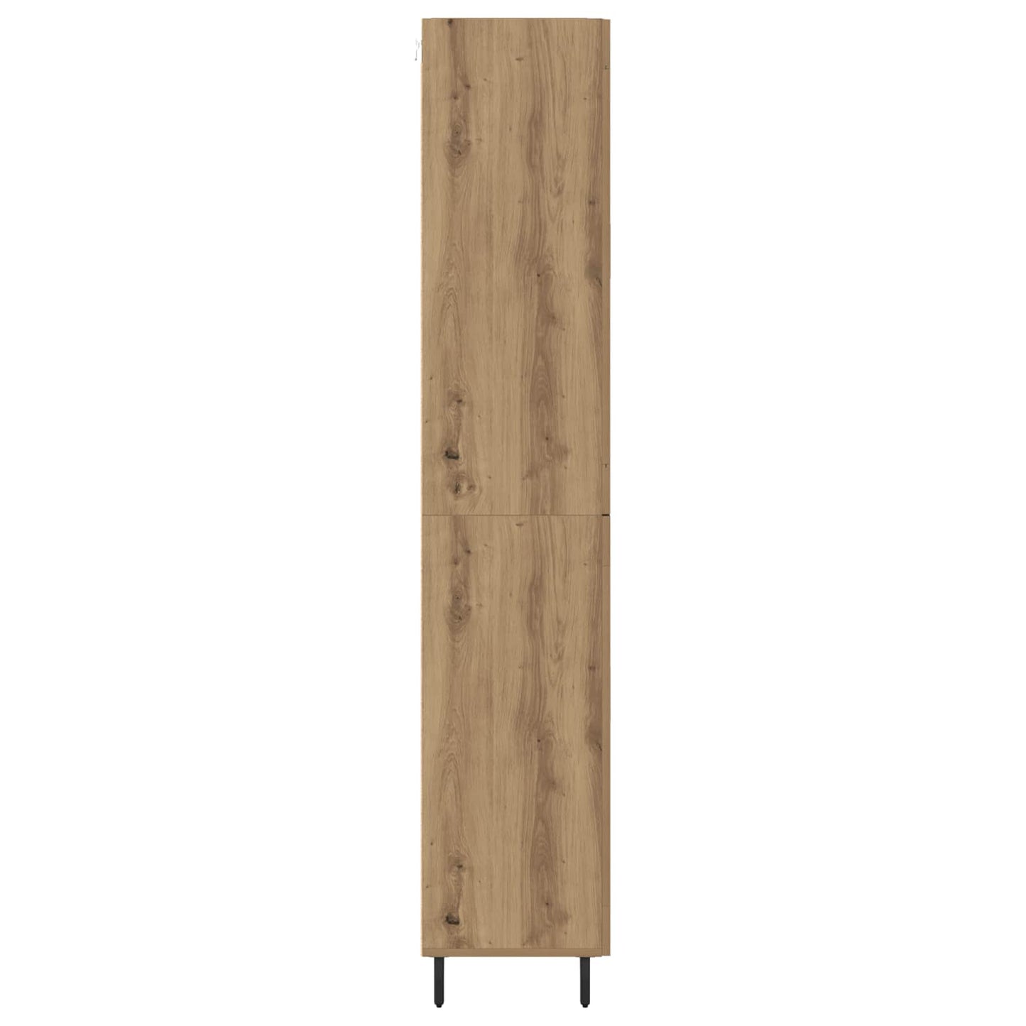 Hoge kast met lade 2 pcs Artisan Eiken Geengineerd Hout en Glas