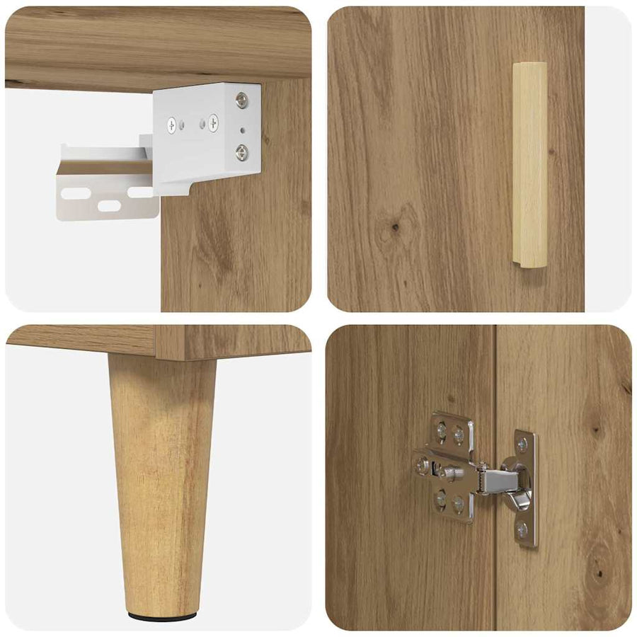 Hoge kast Artisan Eiken 69,5 x 34 x 180 cm