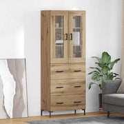 Hoge kast 69,5x34x180 cm artisan eiken