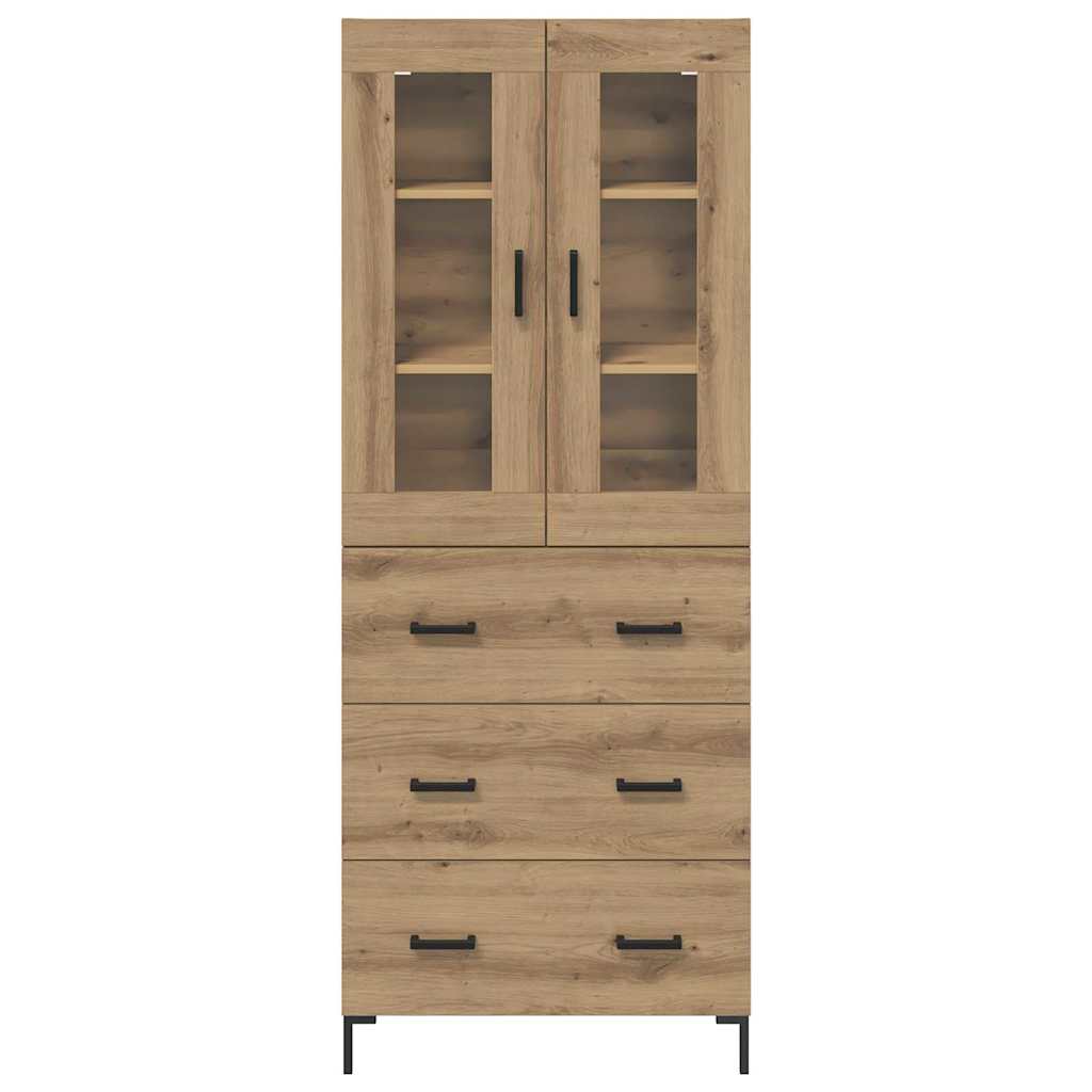 Hoge kast 2 pcs Artisan Eiken 69,5 x 34 x 180 cm Bewerkt hout