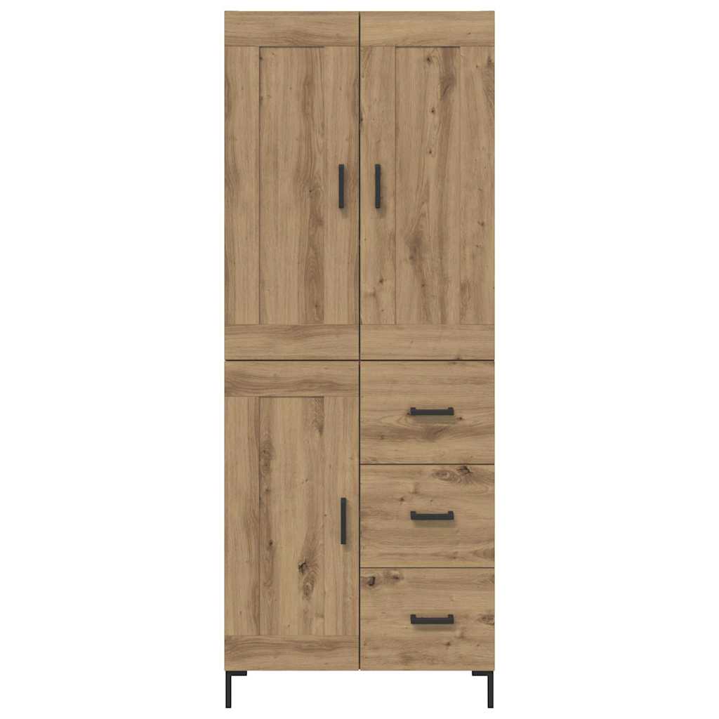 Highboard Artisan Eiken 69,5 x 34 x 180 cm Bewerkt hout