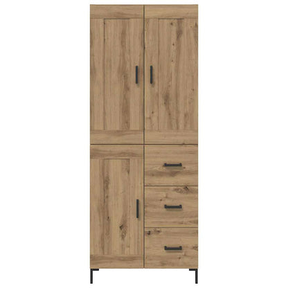Highboard Artisan Eiken 69,5 x 34 x 180 cm Bewerkt hout