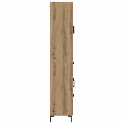 Highboard Artisan Eiken 69,5 x 34 x 180 cm Bewerkt hout