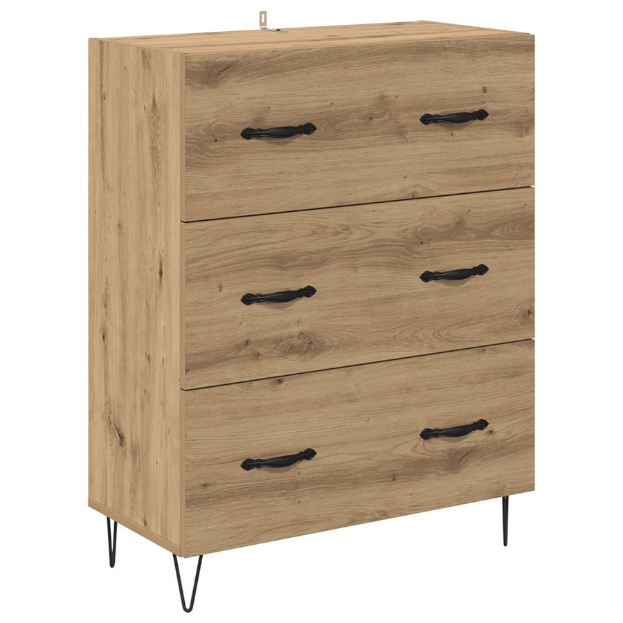 Hoge kast Artisan Eiken 69,5 x 32,5 x 180 cm Bewerkt hout