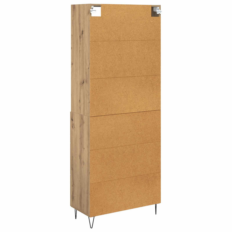 Hoge kast Artisan Eiken 69,5 x 32,5 x 180 cm Bewerkt hout