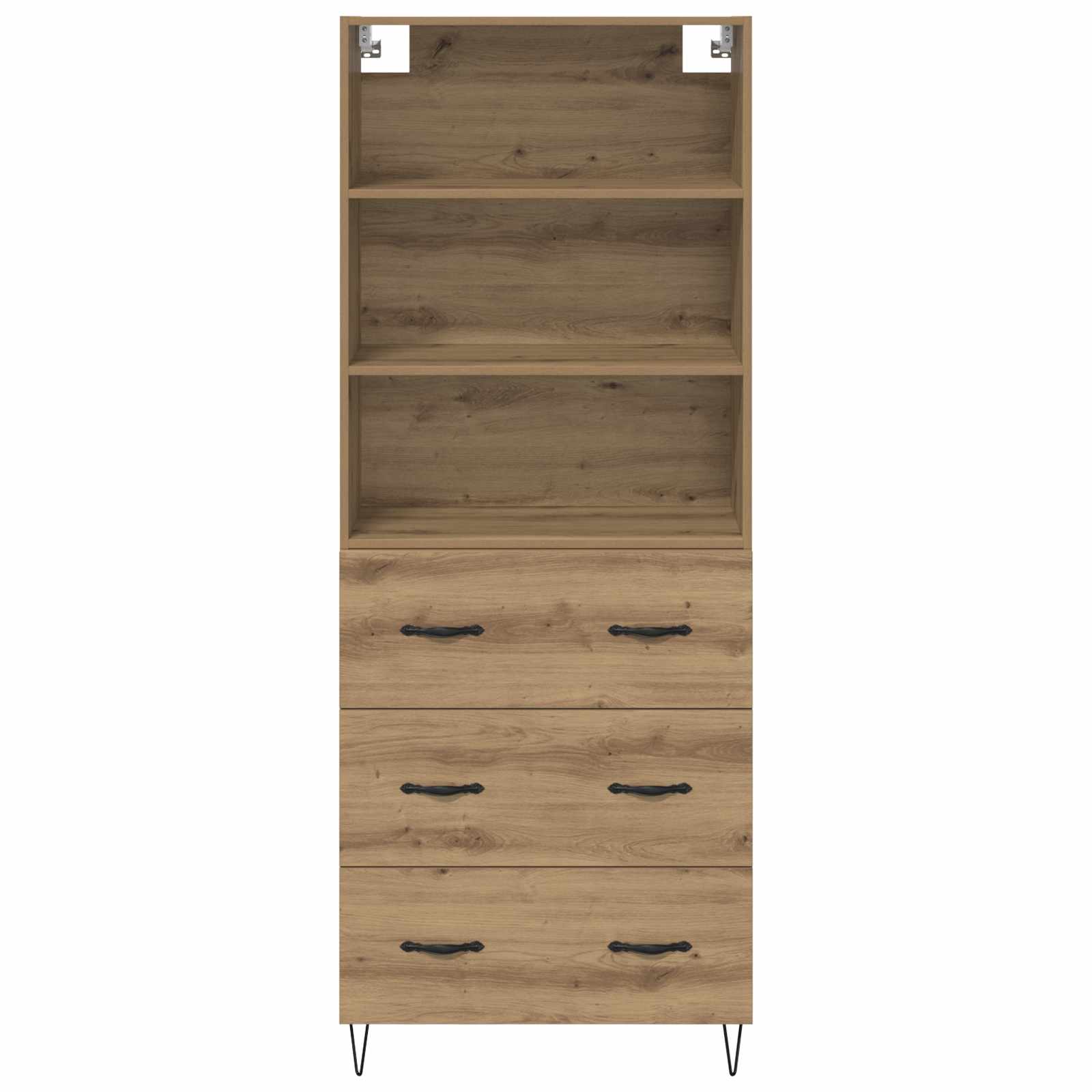 Hoge kast Artisan Eiken 69,5 x 32,5 x 180 cm Bewerkt hout