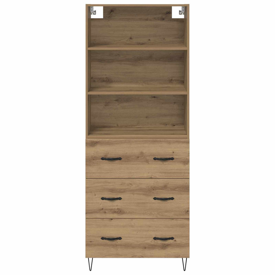 Hoge kast Artisan Eiken 69,5 x 32,5 x 180 cm Bewerkt hout