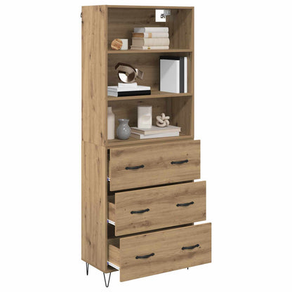 Hoge kast Artisan Eiken 69,5 x 32,5 x 180 cm Bewerkt hout