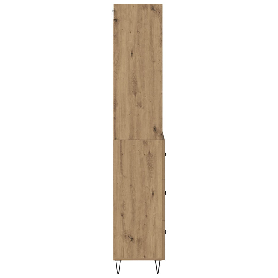 Hoge kast Artisan Eiken 69,5 x 32,5 x 180 cm Bewerkt hout