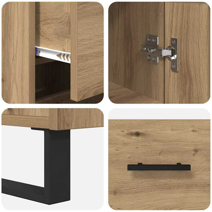 Highboard Artisan Eiken 34,5 x 34 x 180 cm Bewerkt hout