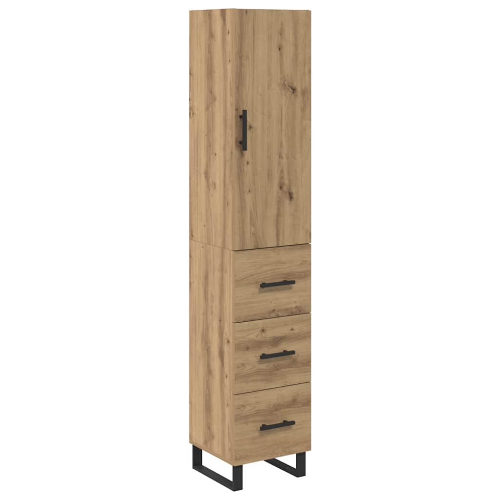 Highboard Artisan Eiken 34,5 x 34 x 180 cm Bewerkt hout