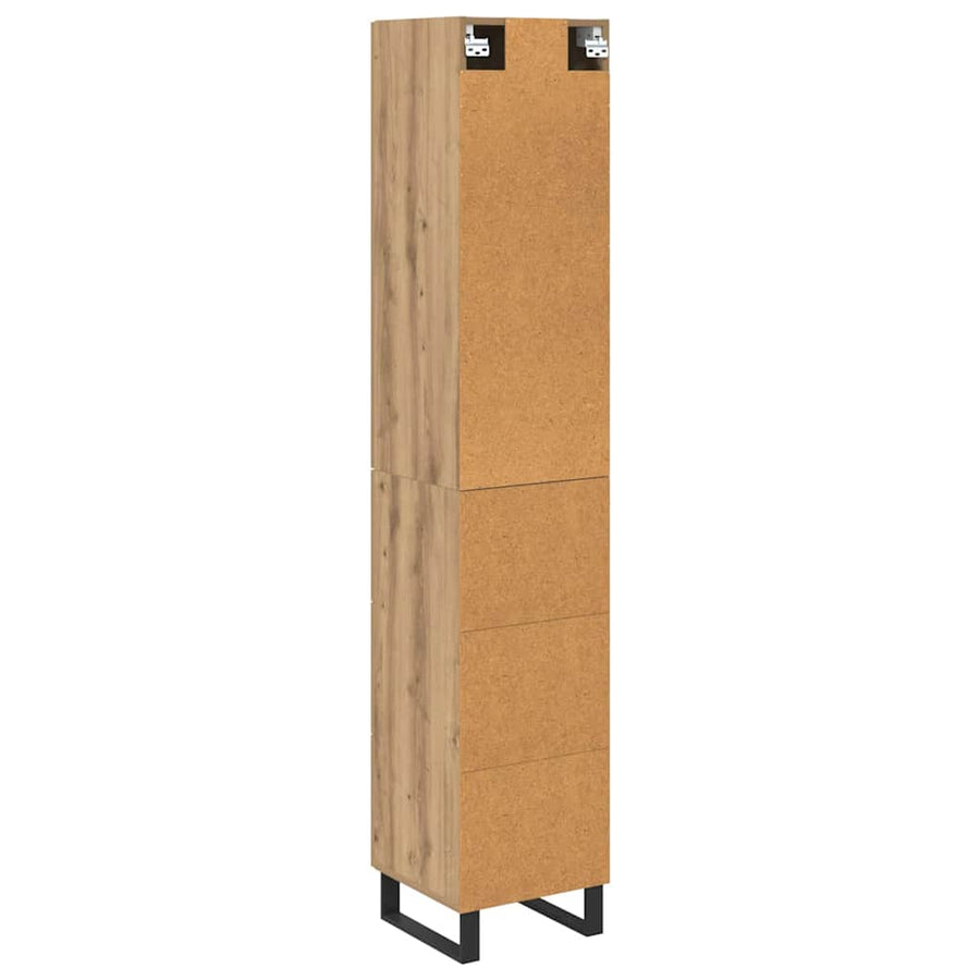 Highboard Artisan Eiken 34,5 x 34 x 180 cm Bewerkt hout