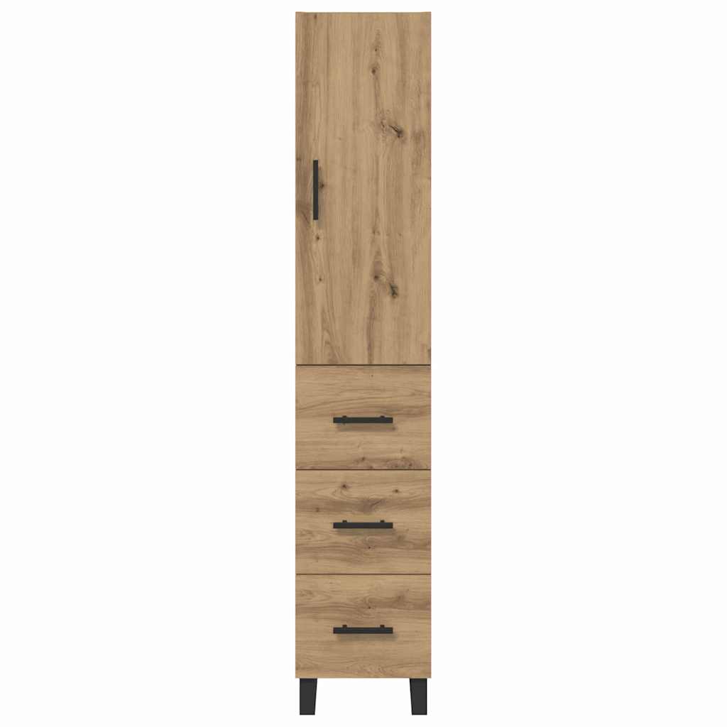 Highboard Artisan Eiken 34,5 x 34 x 180 cm Bewerkt hout