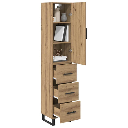 Highboard Artisan Eiken 34,5 x 34 x 180 cm Bewerkt hout