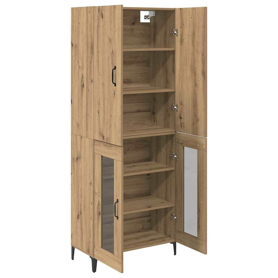 Highboard Artisan Eiken 69,5 x 34 x 180 cm Bewerkt hout