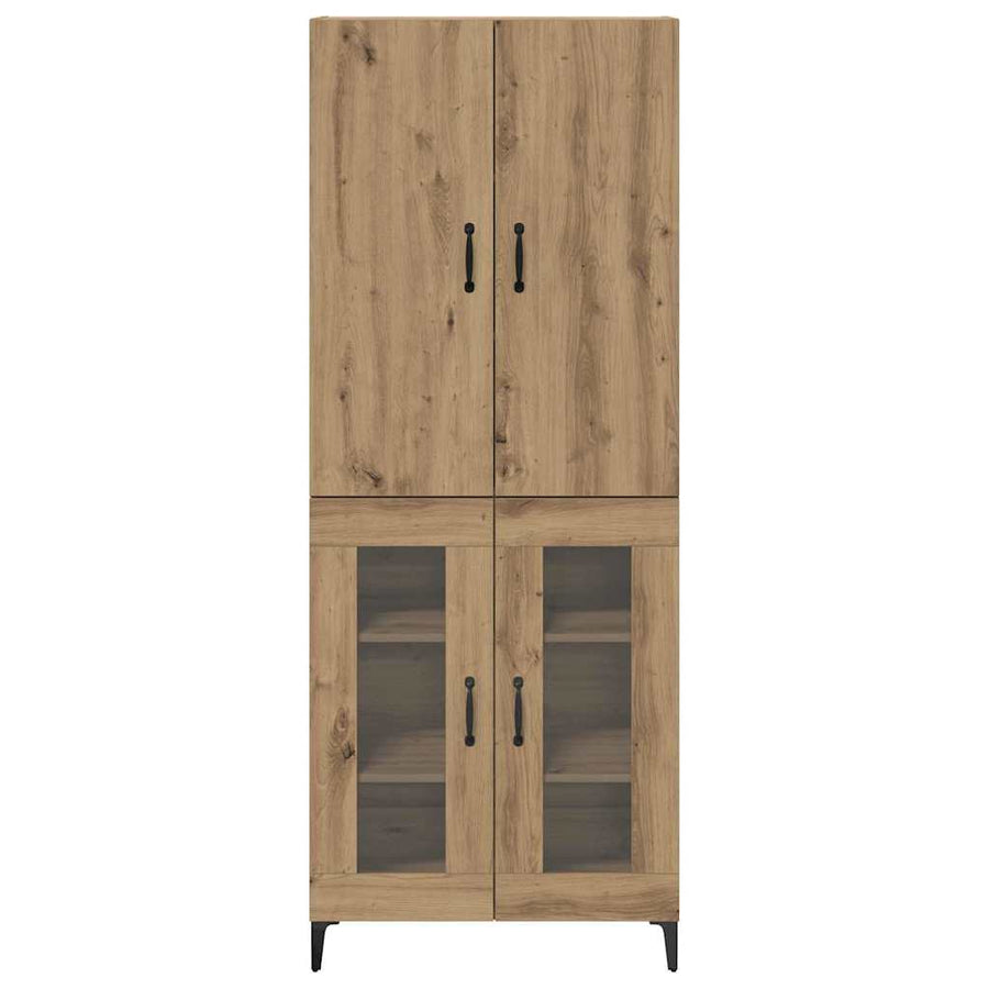 Highboard Artisan Eiken 69,5 x 34 x 180 cm Bewerkt hout