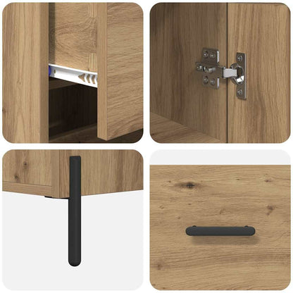 Highboard Artisan Eiken 34,5 x 34 x 180 cm Bewerkt hout