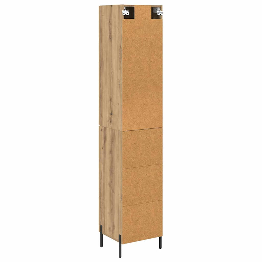 Highboard Artisan Eiken 34,5 x 34 x 180 cm Bewerkt hout