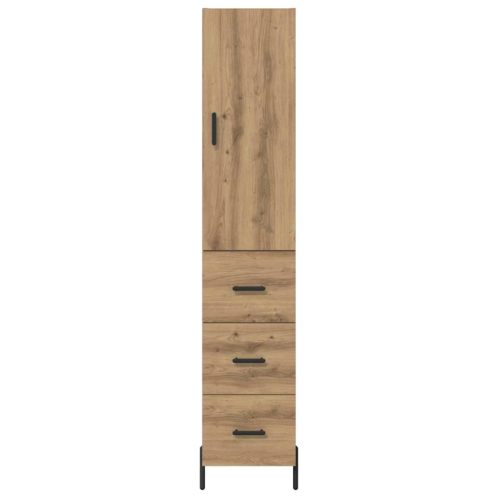 Highboard Artisan Eiken 34,5 x 34 x 180 cm Bewerkt hout